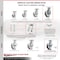 Service Caster 8 Inch Kingpinless V Groove Semi Steel Caster Brake & Swivel Locks 2 Rigid, 2PK SCC-KP30S820-VGR-SLB-BSL-2-R-2 - alternate 7